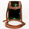 ADBG822 American Darling Handcrafted Leather Cell Phone holder with Hair-On Cowhide