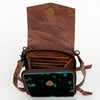ADBG822 American Darling Handcrafted Leather Cell Phone holder with Hair-On Cowhide