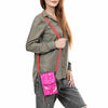 ADBG822 American Darling Handcrafted Pink Leather Cell Phone holder with Hair-On Cowhide