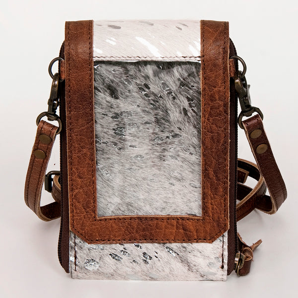ADBG822 American Darling Handcrafted Leather Cell Phone holder with Hair-On Cowhide