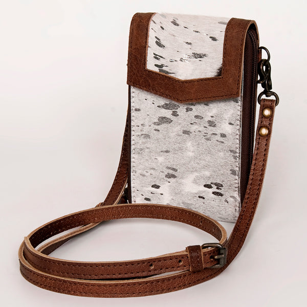 ADBG822 American Darling Handcrafted Leather Cell Phone holder with Hair-On Cowhide