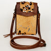 ADBG822 American Darling Handcrafted Leather Cell Phone holder with Hair-On Cowhide