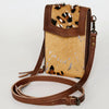 ADBG822 American Darling Handcrafted Leather Cell Phone holder with Hair-On Cowhide
