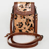 ADBG822 American Darling Handcrafted Leather Cell Phone holder with Hair-On Cowhide