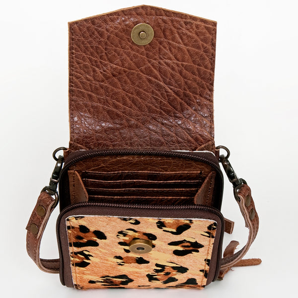 ADBG822 American Darling Handcrafted Leather Cell Phone holder with Hair-On Cowhide