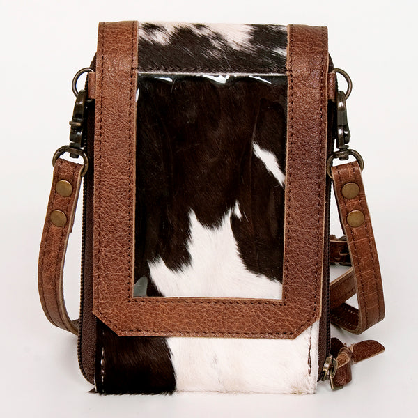 ADBG822 American Darling Handcrafted Leather Cell Phone holder with Hair-On Cowhide