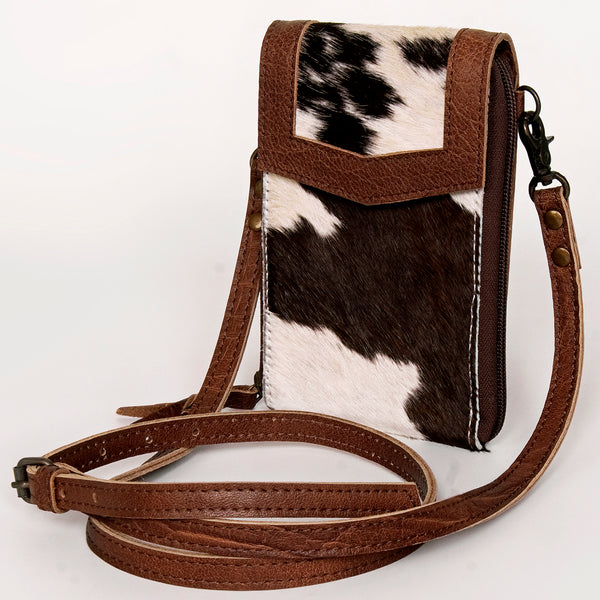 ADBG822 American Darling Handcrafted Leather Cell Phone holder with Hair-On Cowhide