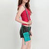ADBG822 American Darling Handcrafted Leather Cell Phone holder with Hair-On Cowhide