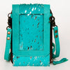 ADBG822 American Darling Handcrafted Leather Cell Phone holder with Hair-On Cowhide