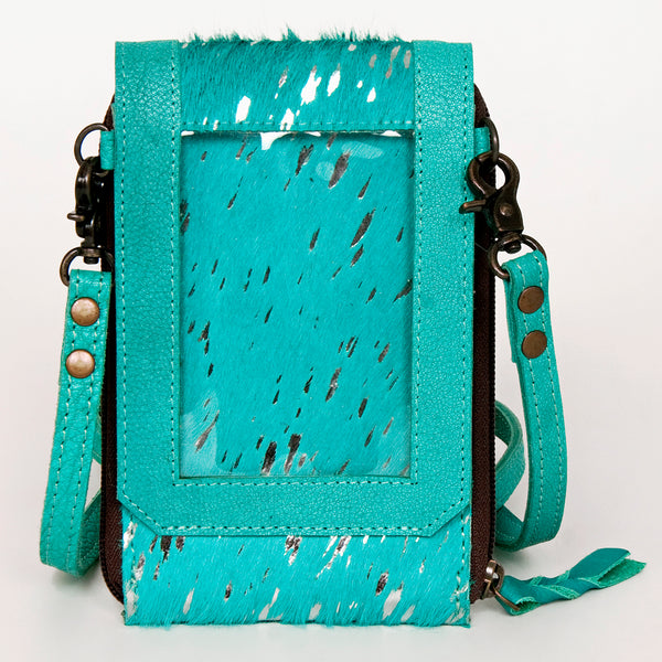 ADBG822 American Darling Handcrafted Leather Cell Phone holder with Hair-On Cowhide