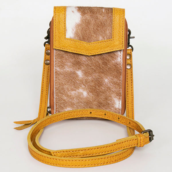 ADBG822 American Darling Handcrafted Leather Cell Phone holder with Hair-On Cowhide