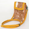 ADBG822 American Darling Handcrafted Leather Cell Phone holder with Hair-On Cowhide