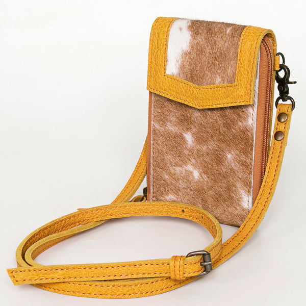 ADBG822 American Darling Handcrafted Leather Cell Phone holder with Hair-On Cowhide