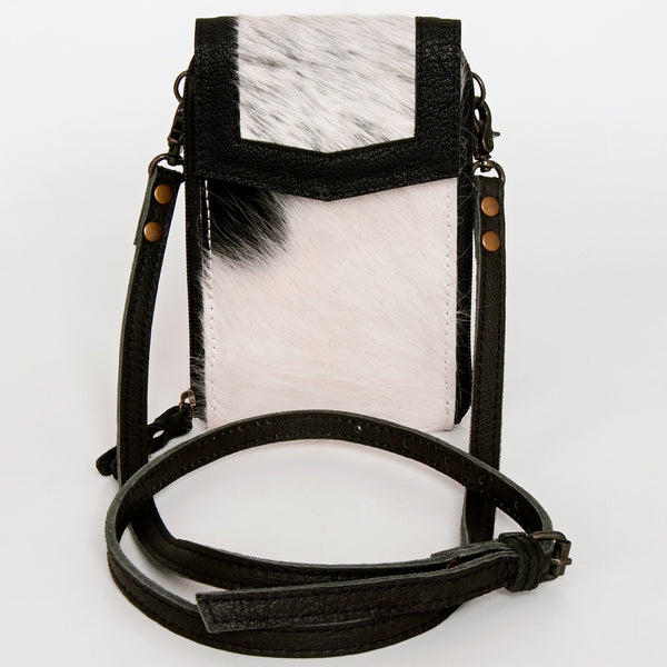 ADBG822 American Darling Handcrafted Leather Cell Phone holder with Hair-On Cowhide