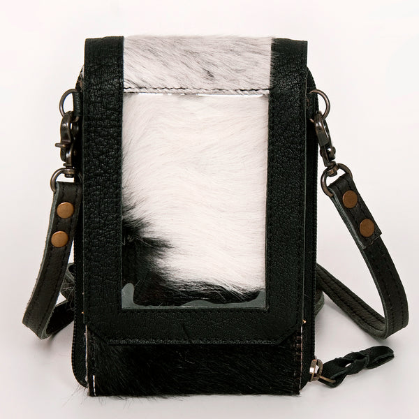 ADBG822 American Darling Handcrafted Leather Cell Phone holder with Hair-On Cowhide