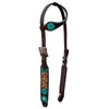 BER175-Western Leather One Ear Headstall