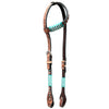 BER209-Western Leather One Ear Headstall