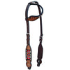 BER225-Western Leather One Ear Headstall