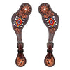 BER225-Western American Leather Spur Strap