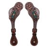BER229-Western American Leather Spur Strap