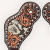 BER240-Western American Leather Spur Strap