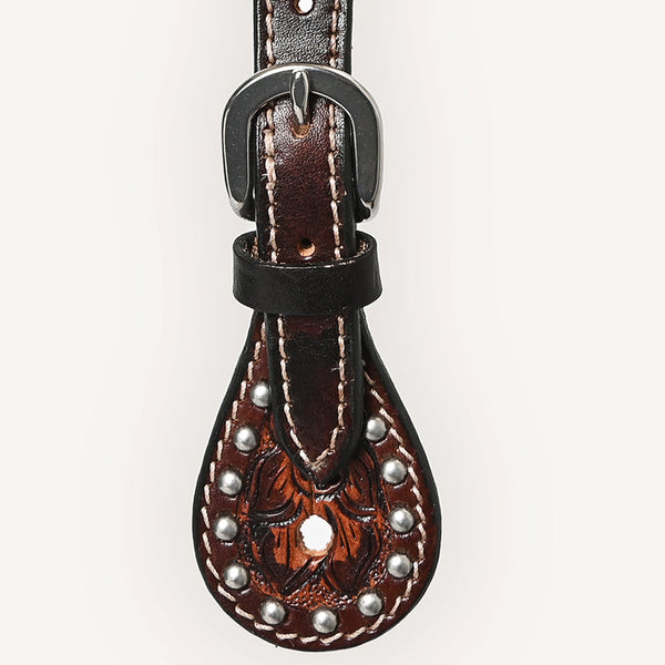 BER240-Western American Leather Spur Strap