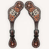 BER240-Western American Leather Spur Strap