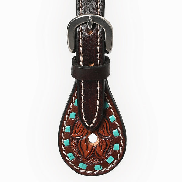 BER241-Western American Leather Spur Strap