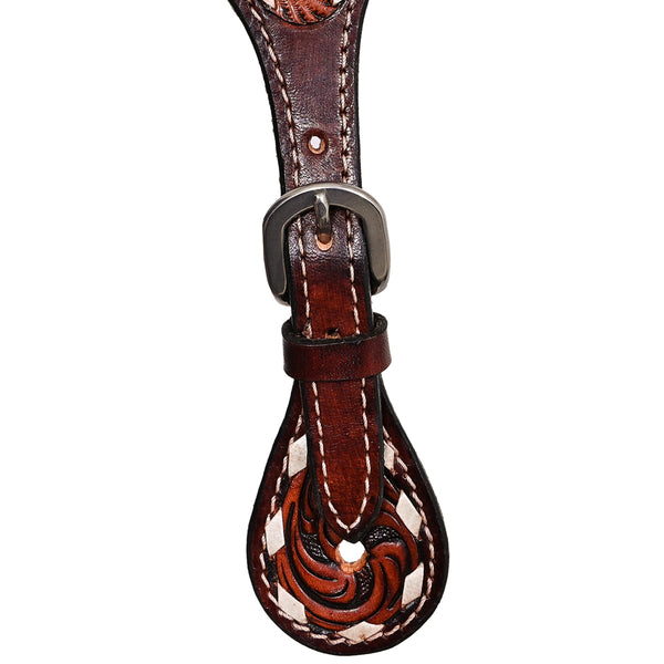 BER246-Western American Leather Spur Strap