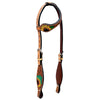 BER247-Western Leather One Ear Headstall