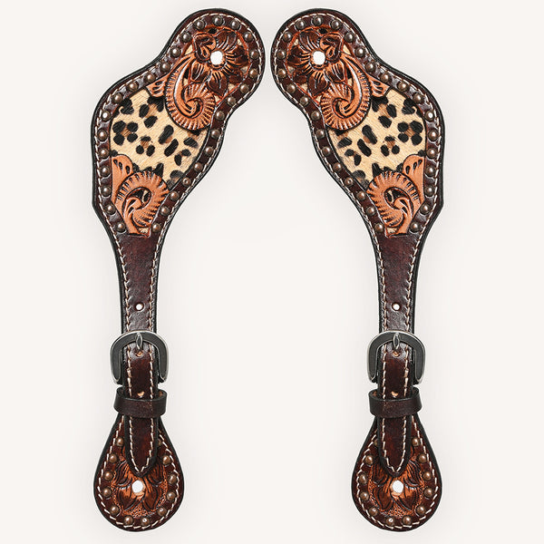 BER249-Western American Leather Spur Strap
