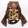 ADBGA243 American Darling Hair-On Cowhide Cell Phone Holder Genuine Leather