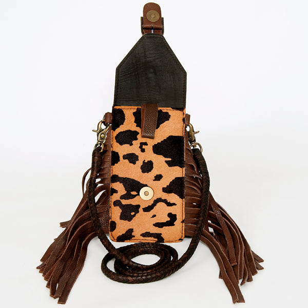 ADBGA243 American Darling Hair-On Cowhide Cell Phone Holder Genuine Leather