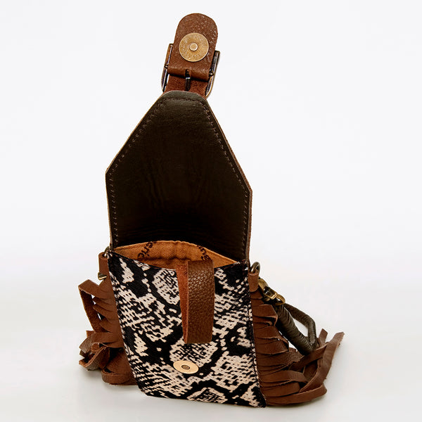 ADBGA243 American Darling Hair-On Cowhide Cell Phone Holder Genuine Leather