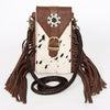 ADBGA243 American Darling Hair-On Cowhide Cell Phone Holder Genuine Leather