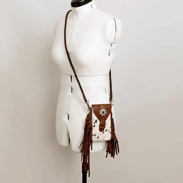 ADBGA243 American Darling Hair-On Cowhide Cell Phone Holder Genuine Leather