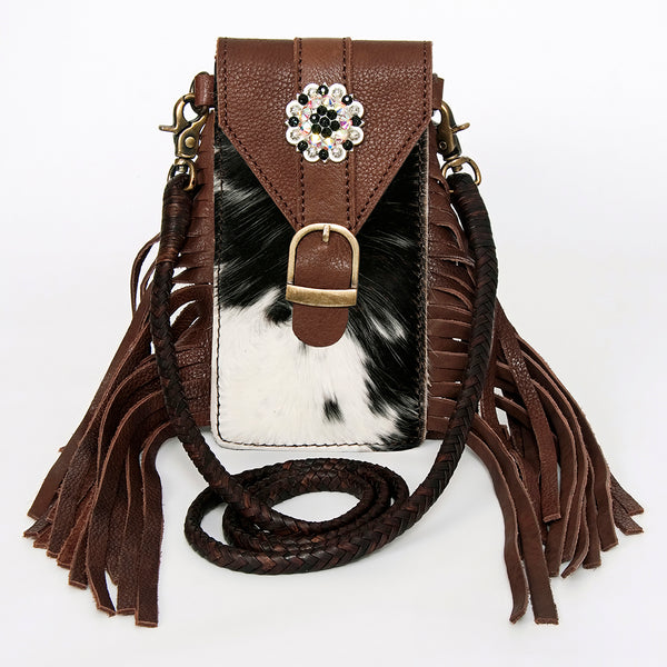 ADBGA243 American Darling Hair-On Cowhide Cell Phone Holder Genuine Leather