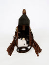 ADBGA243 American Darling Hair-On Cowhide Cell Phone Holder Genuine Leather