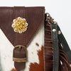 ADBGA243 American Darling Hair-On Cowhide Cell Phone Holder Genuine Leather