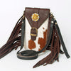 ADBGA243 American Darling Hair-On Cowhide Cell Phone Holder Genuine Leather