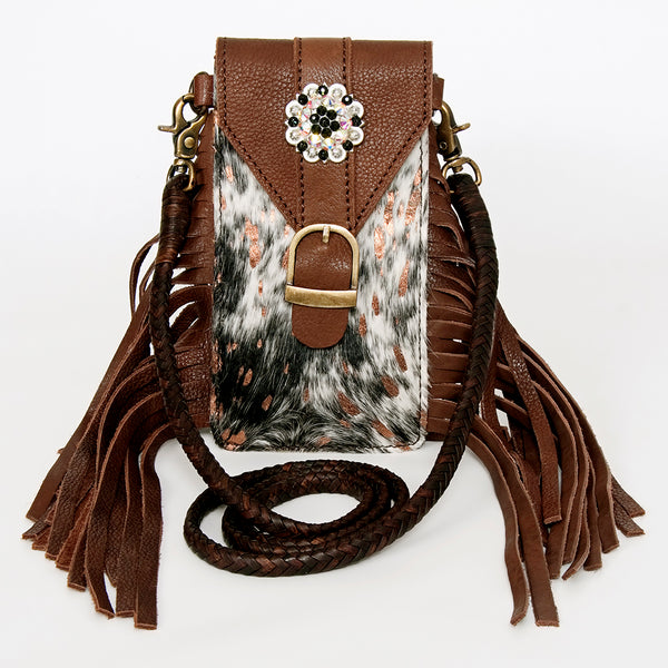 ADBGA243 American Darling Hair-On Cowhide Cell Phone Holder Genuine Leather