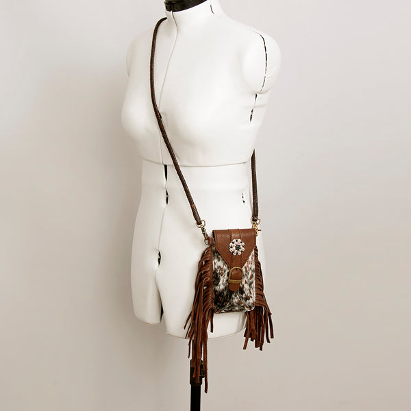 ADBGA243 American Darling Hair-On Cowhide Cell Phone Holder Genuine Leather