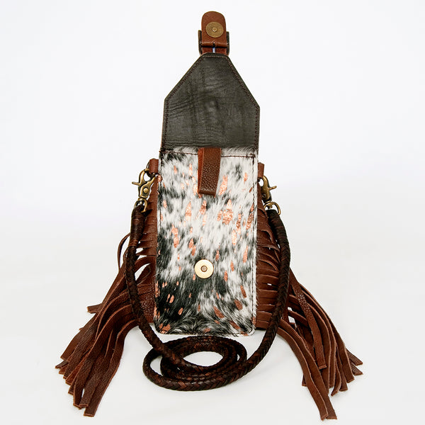 ADBGA243 American Darling Hair-On Cowhide Cell Phone Holder Genuine Leather