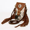 ADBGA243 American Darling Hair-On Cowhide Cell Phone Holder Genuine Leather