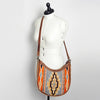 ADBG699 American Darling Handcrafted Hand Tooled Leather and Saddle Blanket Crossbody Bag