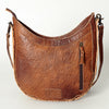 ADBG699 American Darling Handcrafted Hand Tooled Leather and Saddle Blanket Crossbody Bag
