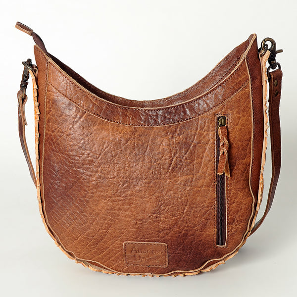 ADBG699 American Darling Handcrafted Hand Tooled Leather and Saddle Blanket Crossbody Bag