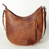 ADBG699 American Darling Handcrafted Hand Tooled Leather and Saddle Blanket Crossbody Bag