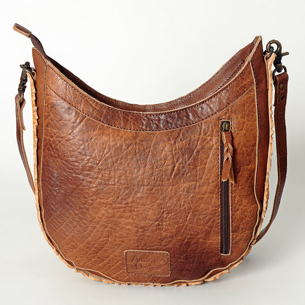ADBG699 American Darling Handcrafted Hand Tooled Leather and Saddle Blanket Crossbody Bag
