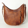 ADBG699 American Darling Handcrafted Hand Tooled Leather and Saddle Blanket Crossbody Bag